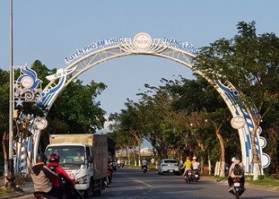 Cổng chào Led phố ẩm thực Thăng Long - Cẩm Lệ - Đà Nẵng 2019