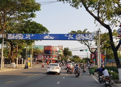 Thi công Cổng chào Led đường Ông Ích Đường - Q. Cẩm Lệ - TP. Đà Nẵng 2019